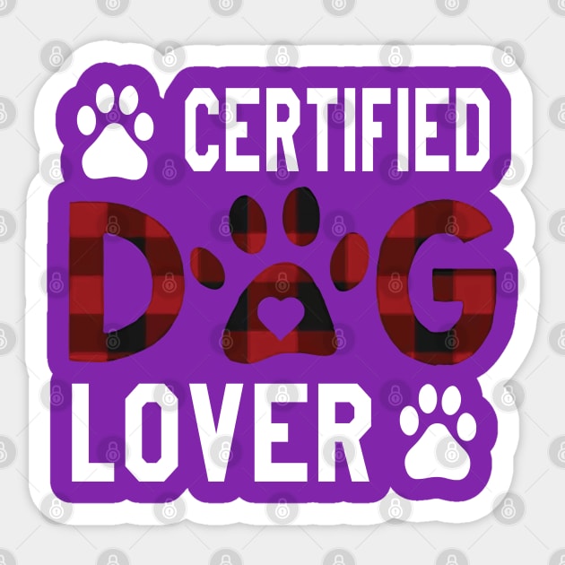 Certified dog lover Sticker by Nandou